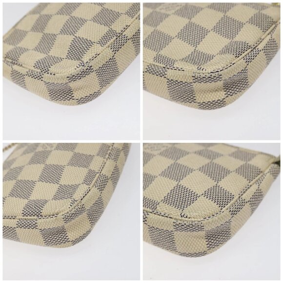 LOUIS VUITTON Damier Azur Mini Pochette Accessoires Pouch - Picture 16 of 16
